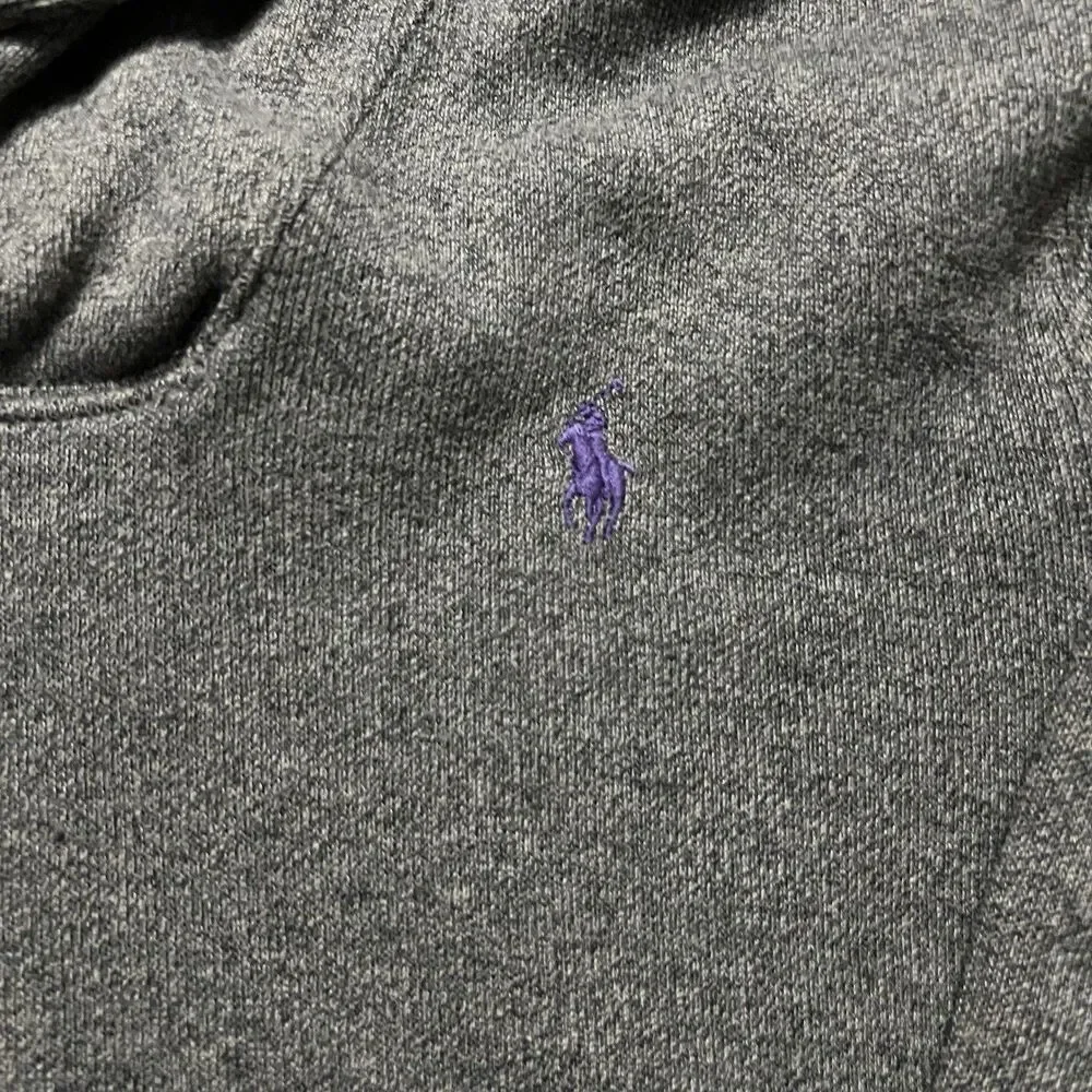 Vintage Polo Ralph Lauren Shawl Collar Sweater Grey Size M Preppy Cocktail 90s